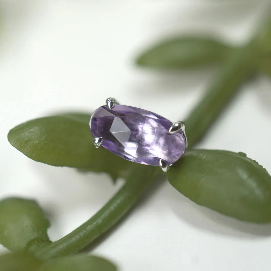 Oval Rosecut Gemstone Claw Set Solitaire from Modern Mood