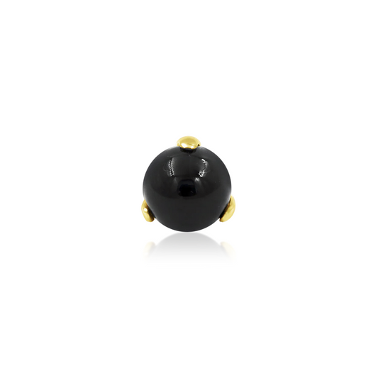 Prong Set Ball with Onyx from Junipurr