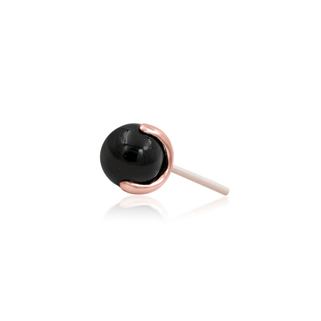 Prong Set Ball with Onyx from Junipurr