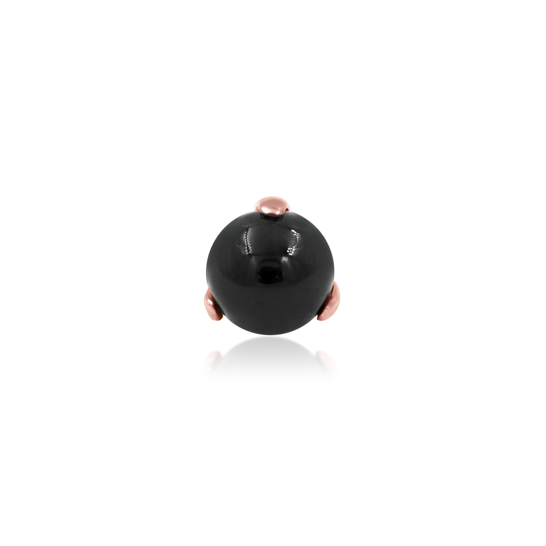 Prong Set Ball with Onyx from Junipurr