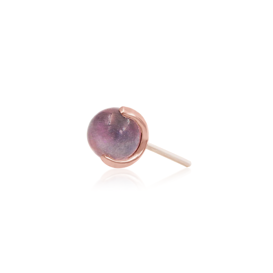 Prong Set Ball with Rose Quartz from Junipurr