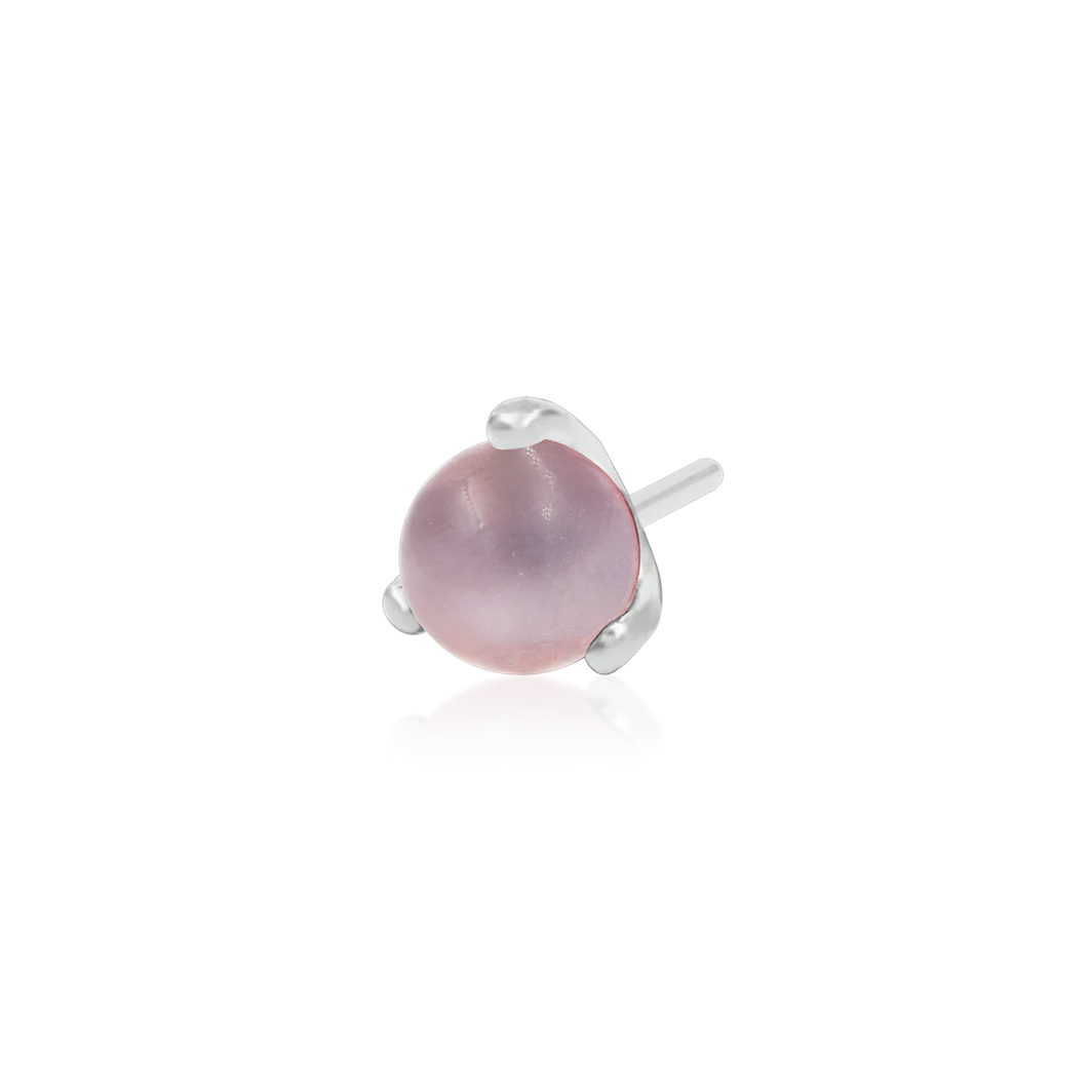 Prong Set Ball with Rose Quartz from Junipurr