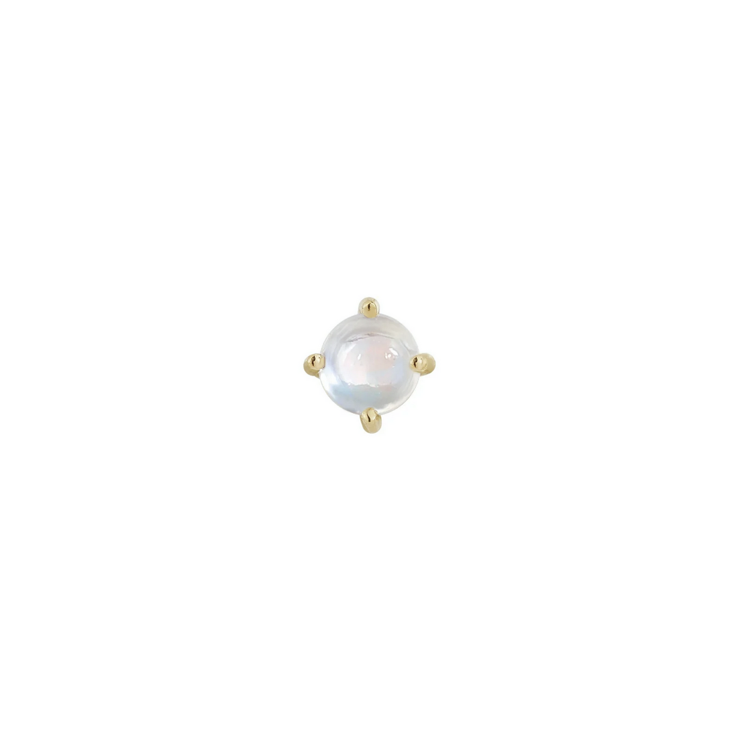 Rainbow Moonstone Prong From Buddha