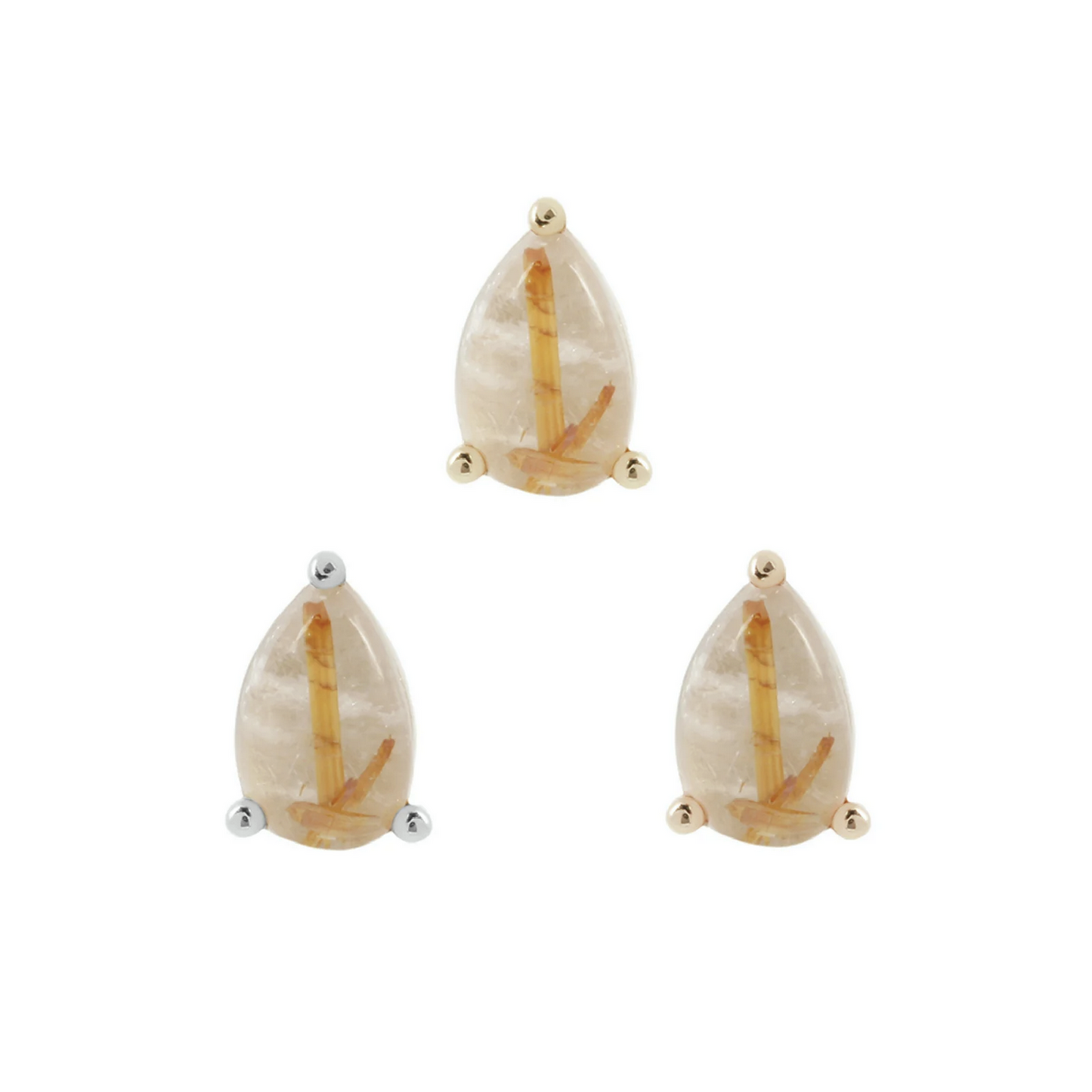 Rutilated Quartz Pear From Buddha