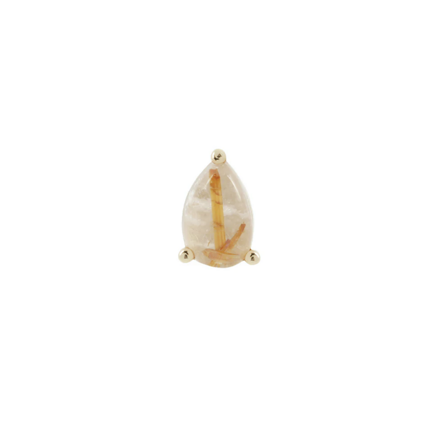 Rutilated Quartz Pear From Buddha