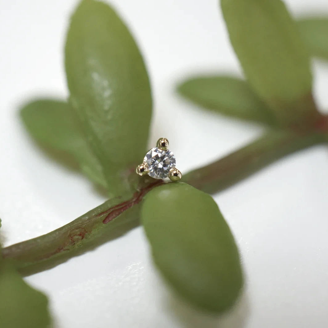 Solitaire - Gia - 3 Prong Diamond from Modern Mood