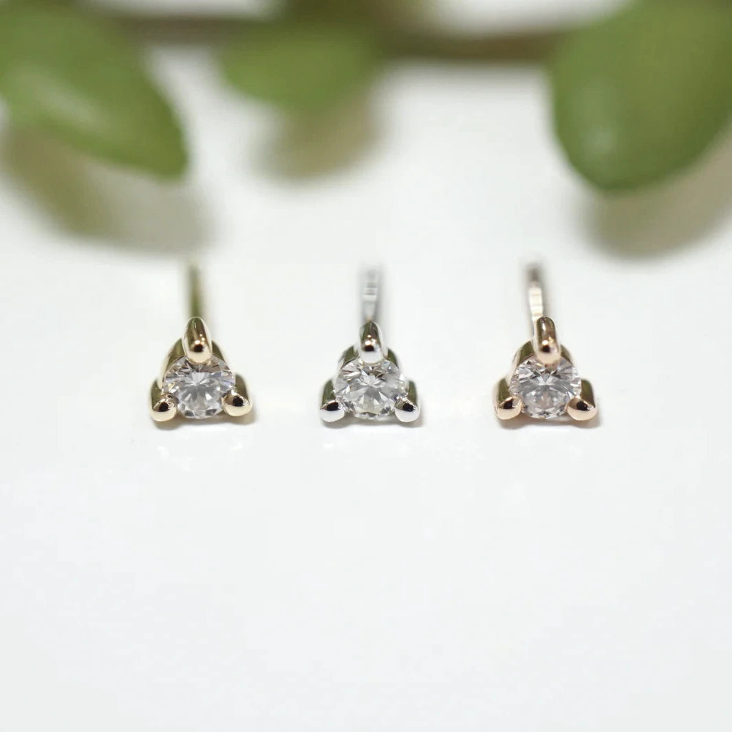 Solitaire - Gia - 3 Prong Diamond from Modern Mood