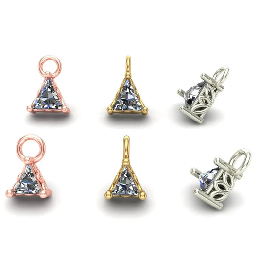 Triangle Prong Charm from Mushroom