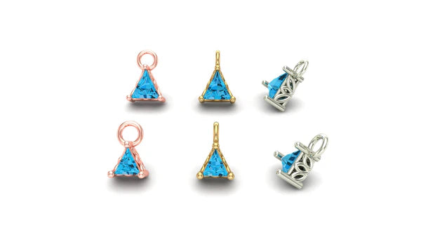 Triangle Prong Charm from Mushroom