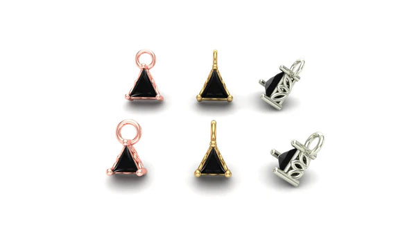 Triangle Prong Charm from Mushroom