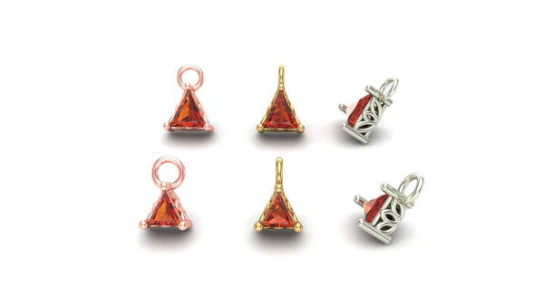 Triangle Prong Charm from Mushroom