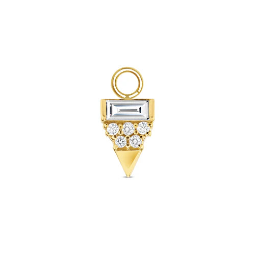 Triangle with Baguette Charm from Norvoch