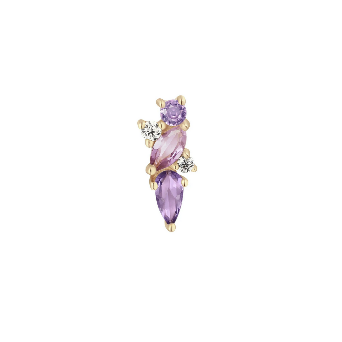 Visionary with Amethyst, Pink Sapphire and White Topaz From Buddha