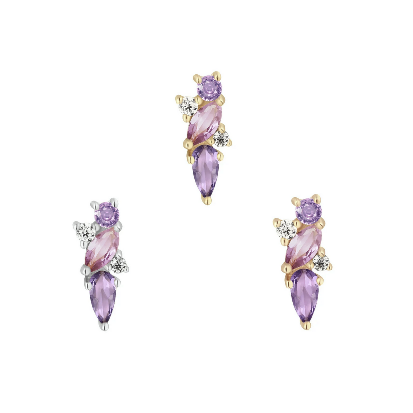 Visionary with Amethyst, Pink Sapphire and White Topaz From Buddha