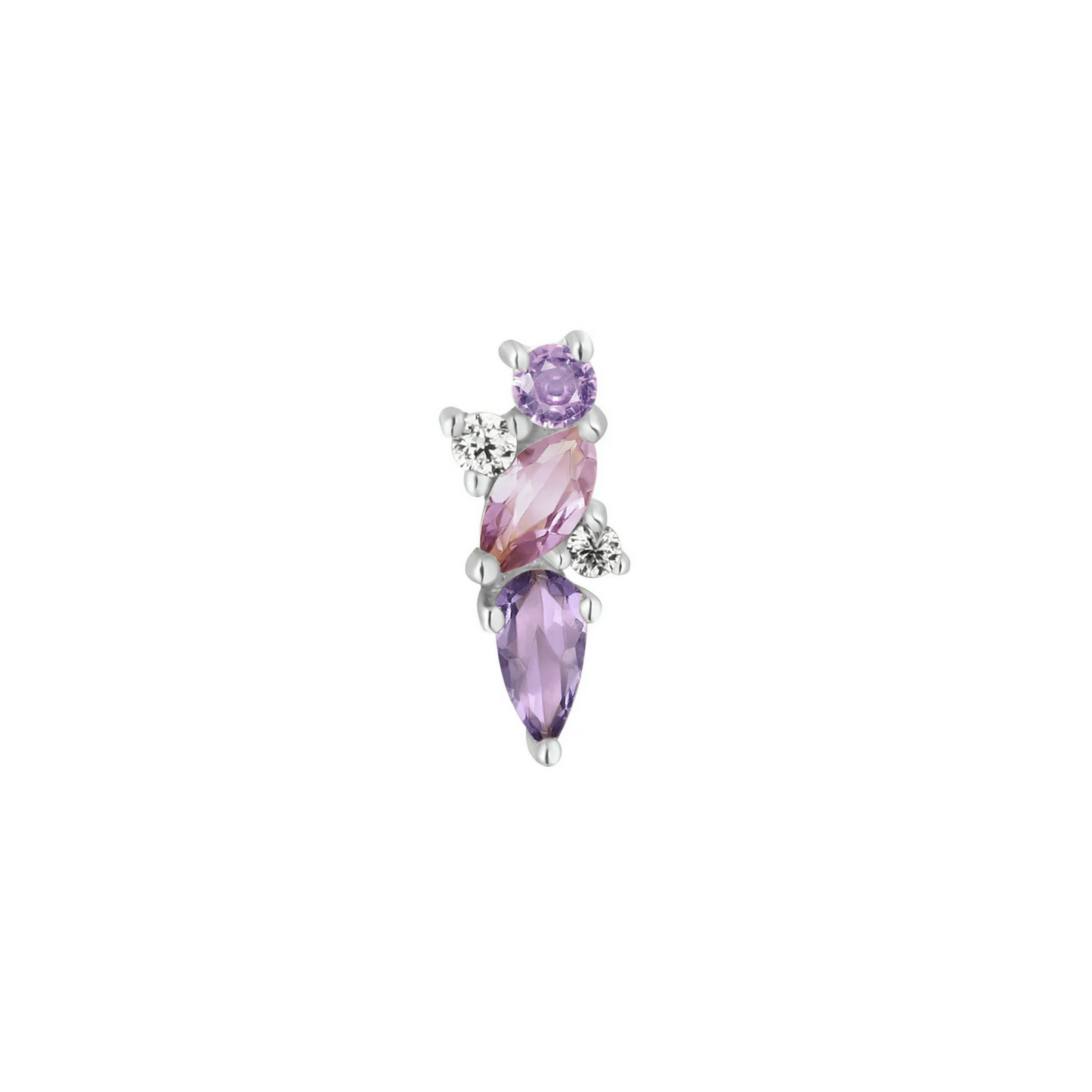 Visionary with Amethyst, Pink Sapphire and White Topaz From Buddha