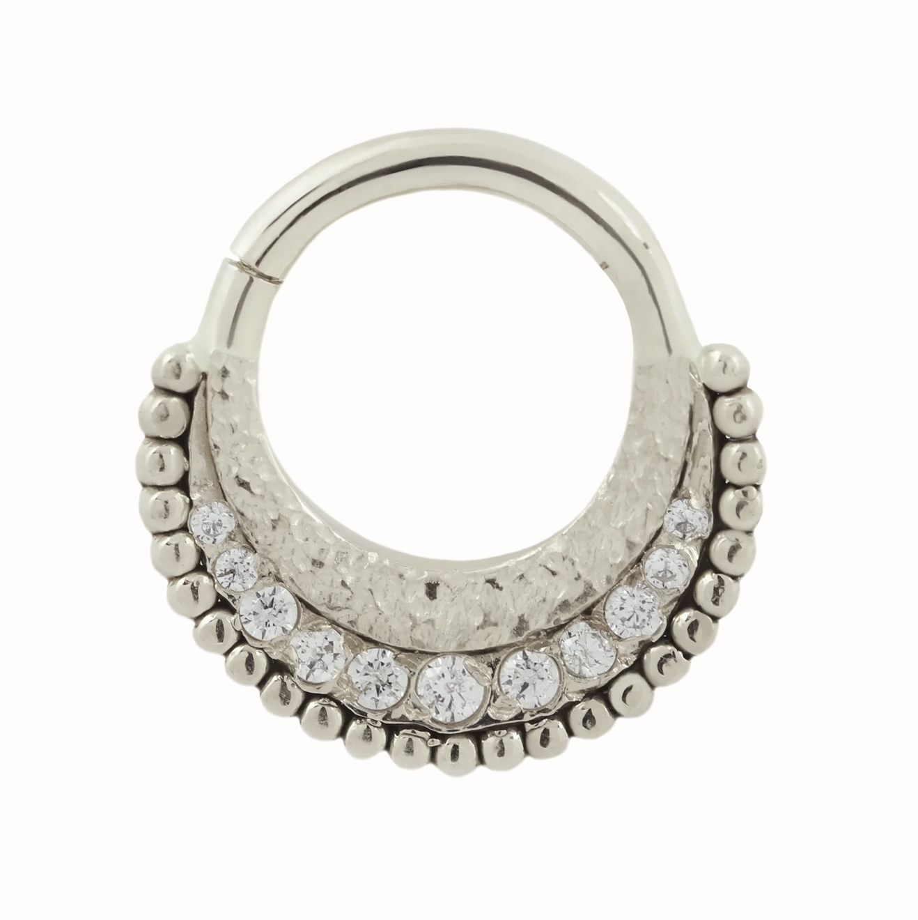 Warhorse Seam Ring with CZ from Maya