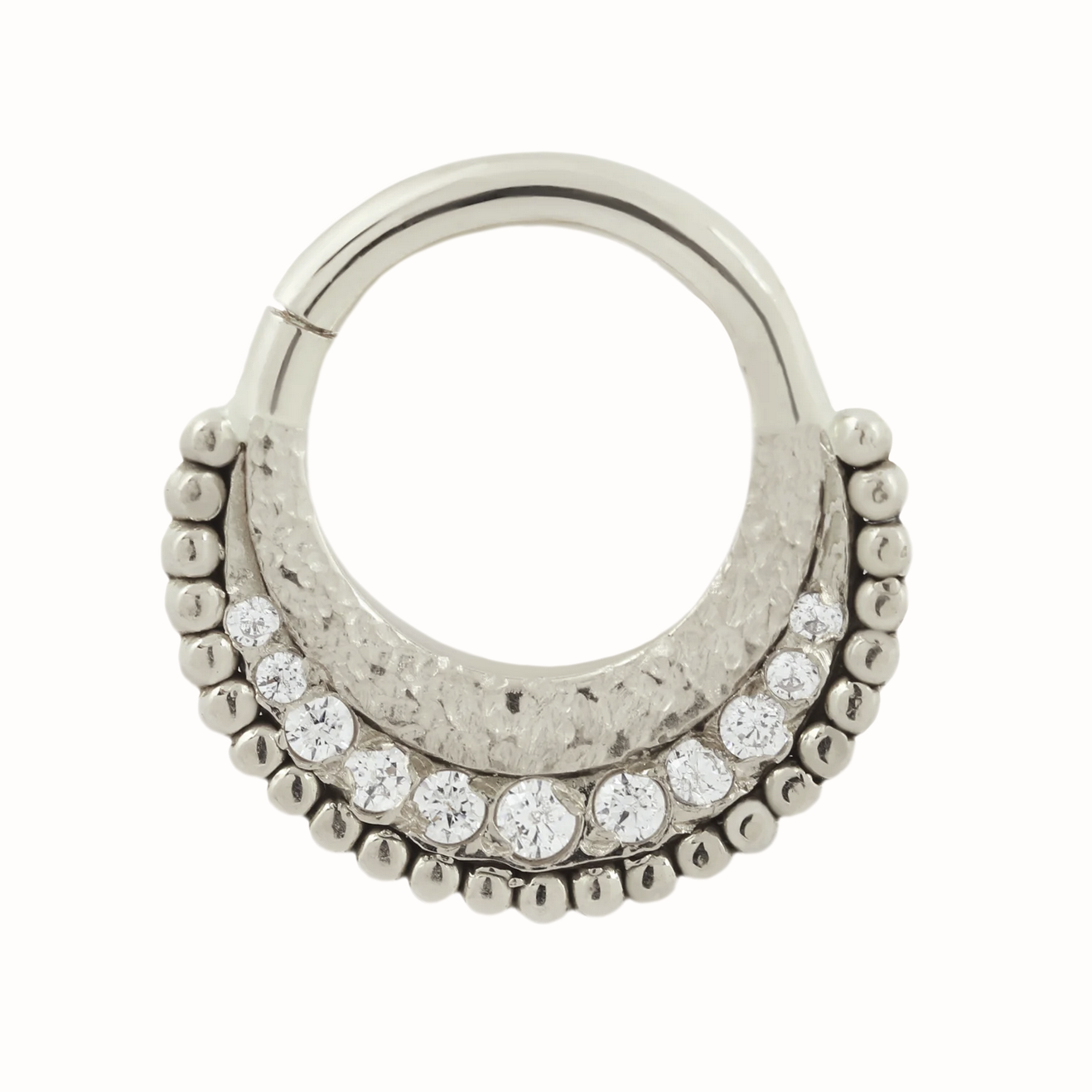 Warhorse Seam Ring with Diamonds from Maya