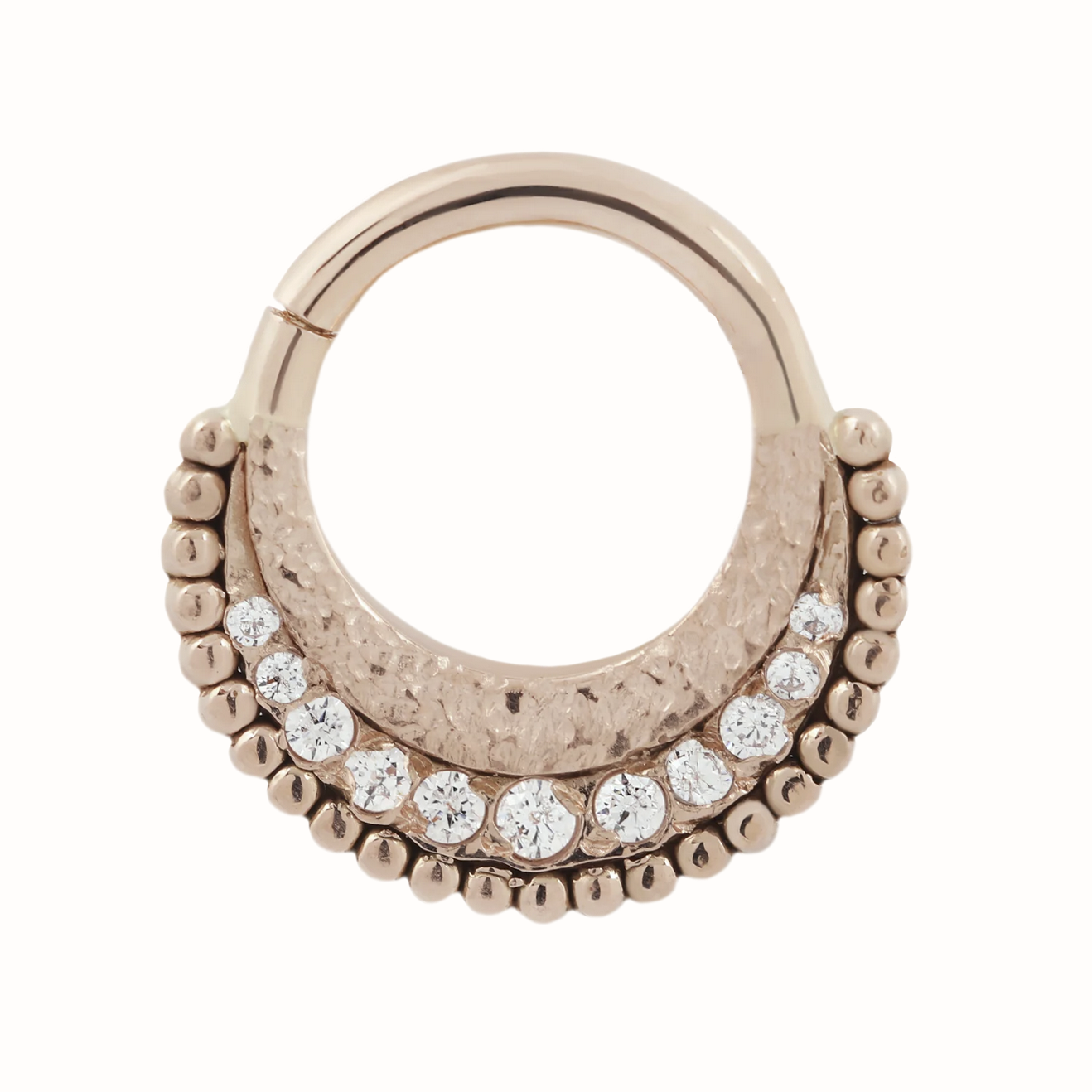 Warhorse Seam Ring with Diamonds from Maya