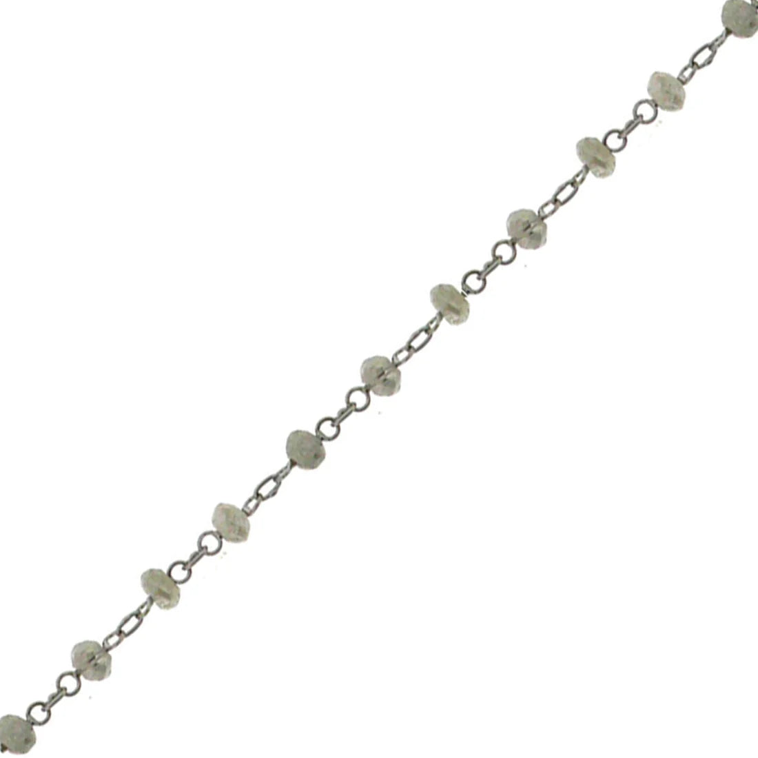 White Gold and Grey Diamond Chain from Norvoch