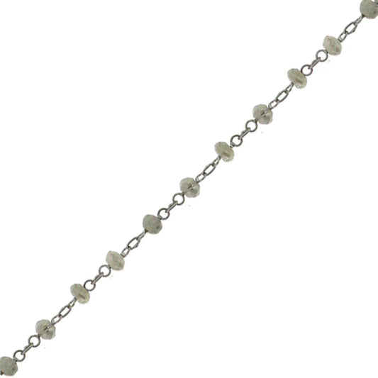 White Gold and Grey Diamond Chain from Norvoch