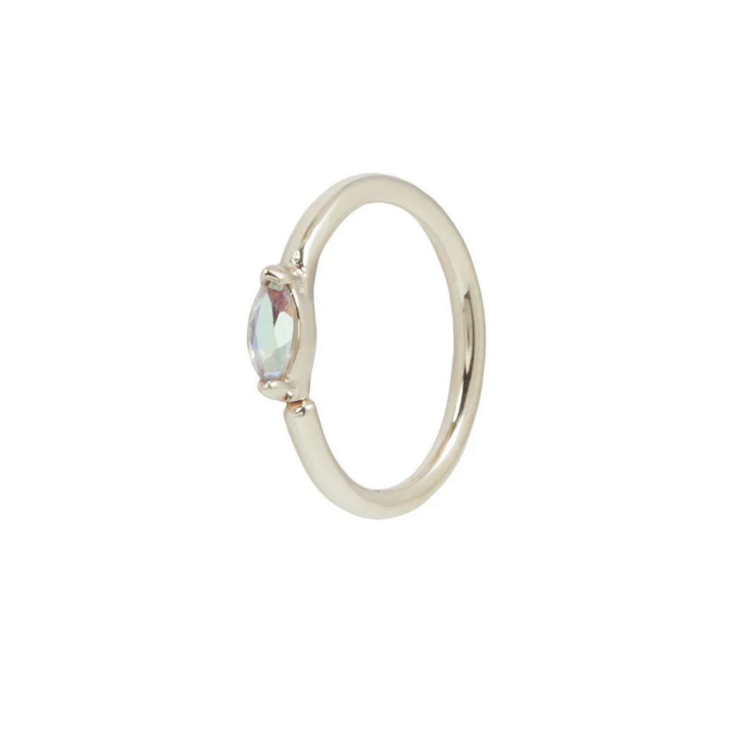 Zuri Seam Ring with Mercury Mist Topaz From Buddha