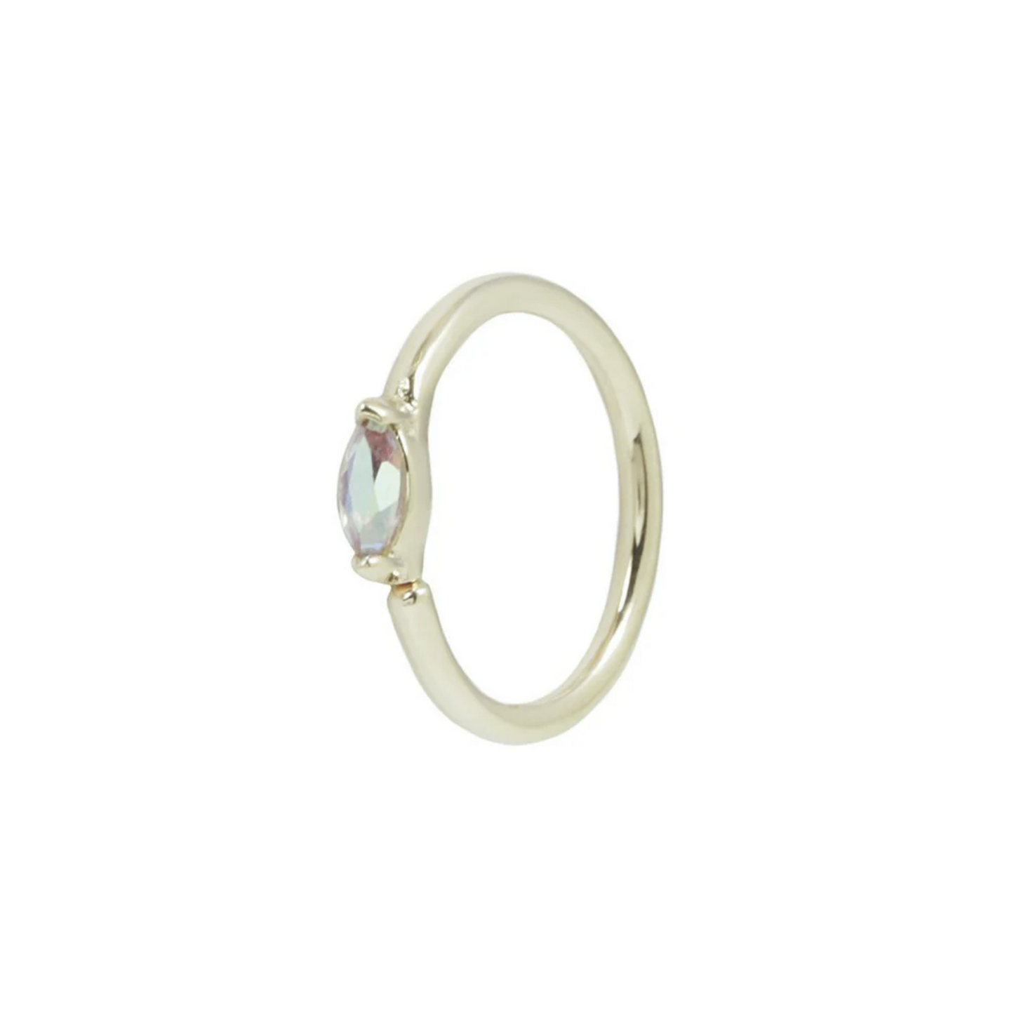 Zuri Seam Ring with Mercury Mist Topaz From Buddha